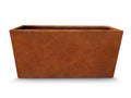 Donica corten prostokątna bez dna 100×30×60h (cm)