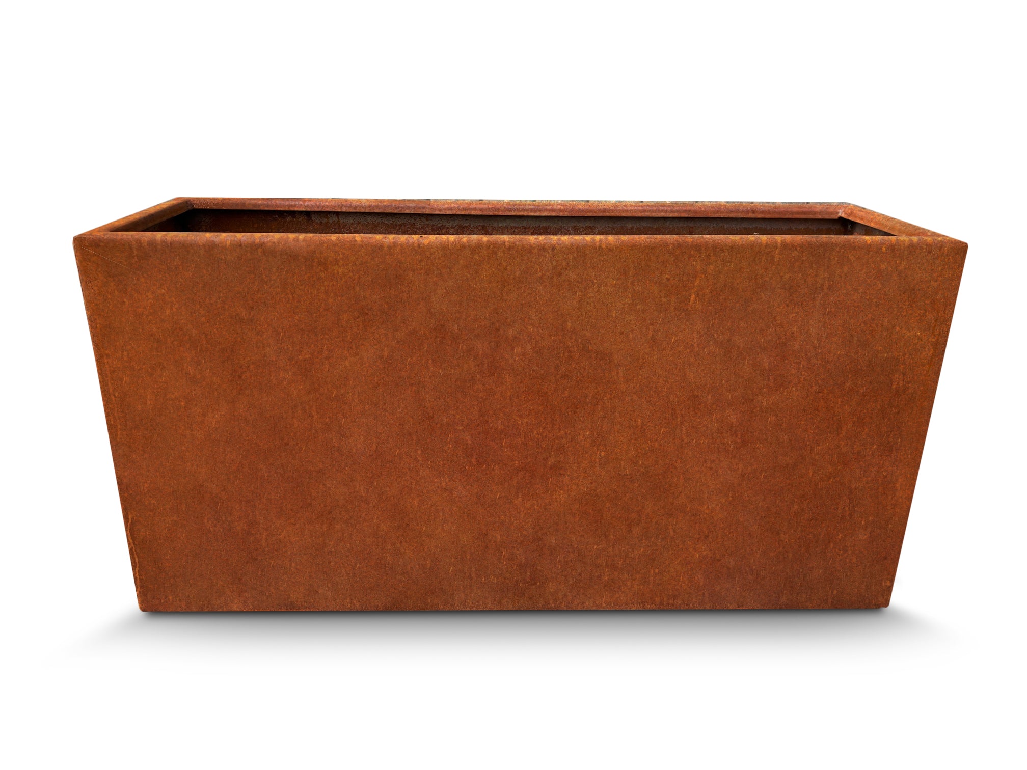 Donica corten prostokątna bez dna 100×30×60h (cm)