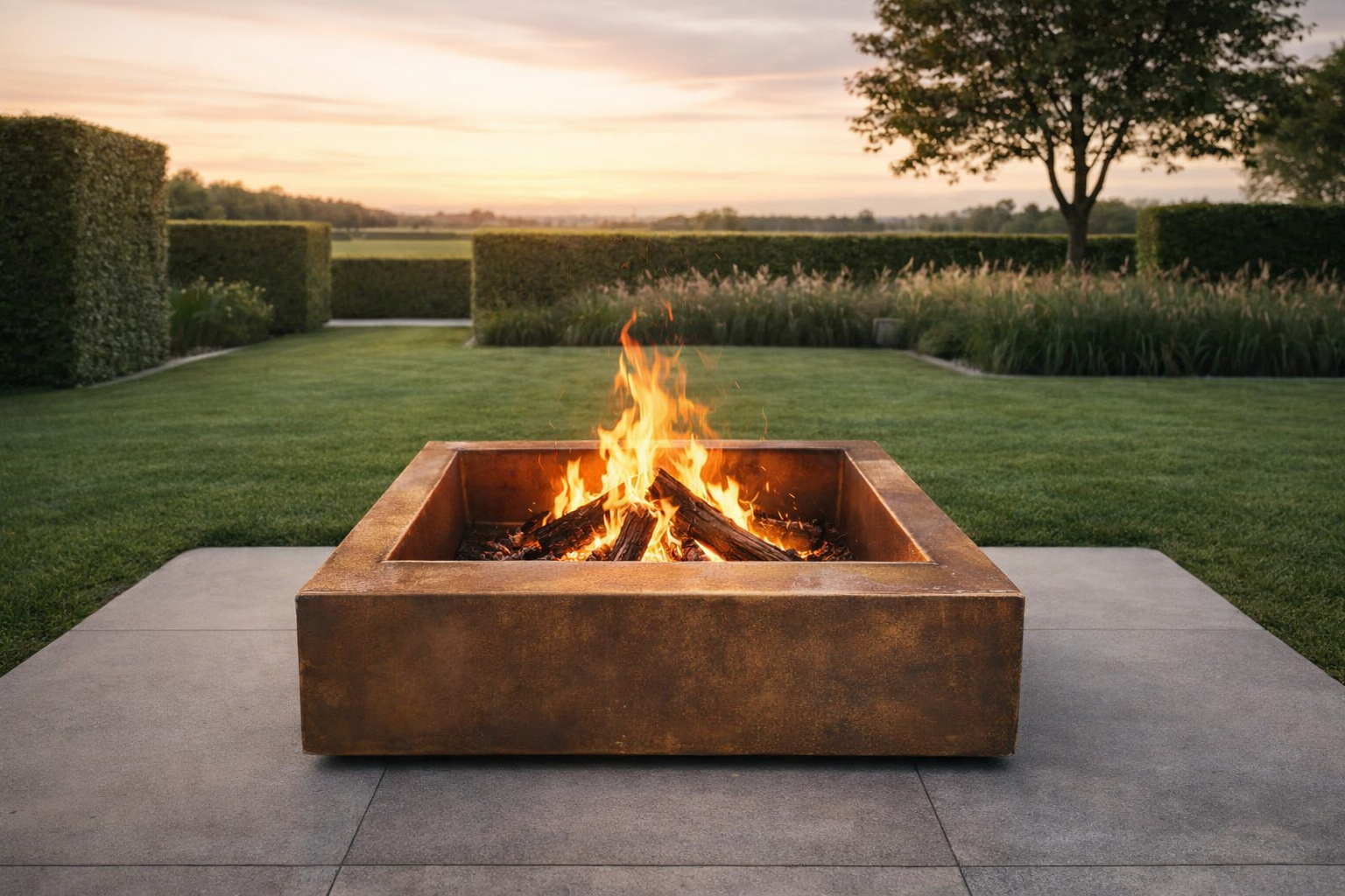 Palenisko ogrodowe Corten 85×85x30h (cm)