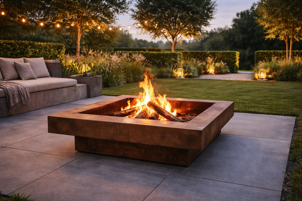 Palenisko ogrodowe corten 85×85×25h (cm)