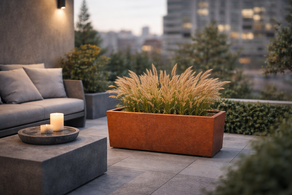 Donica corten 120×30×60H (cm)