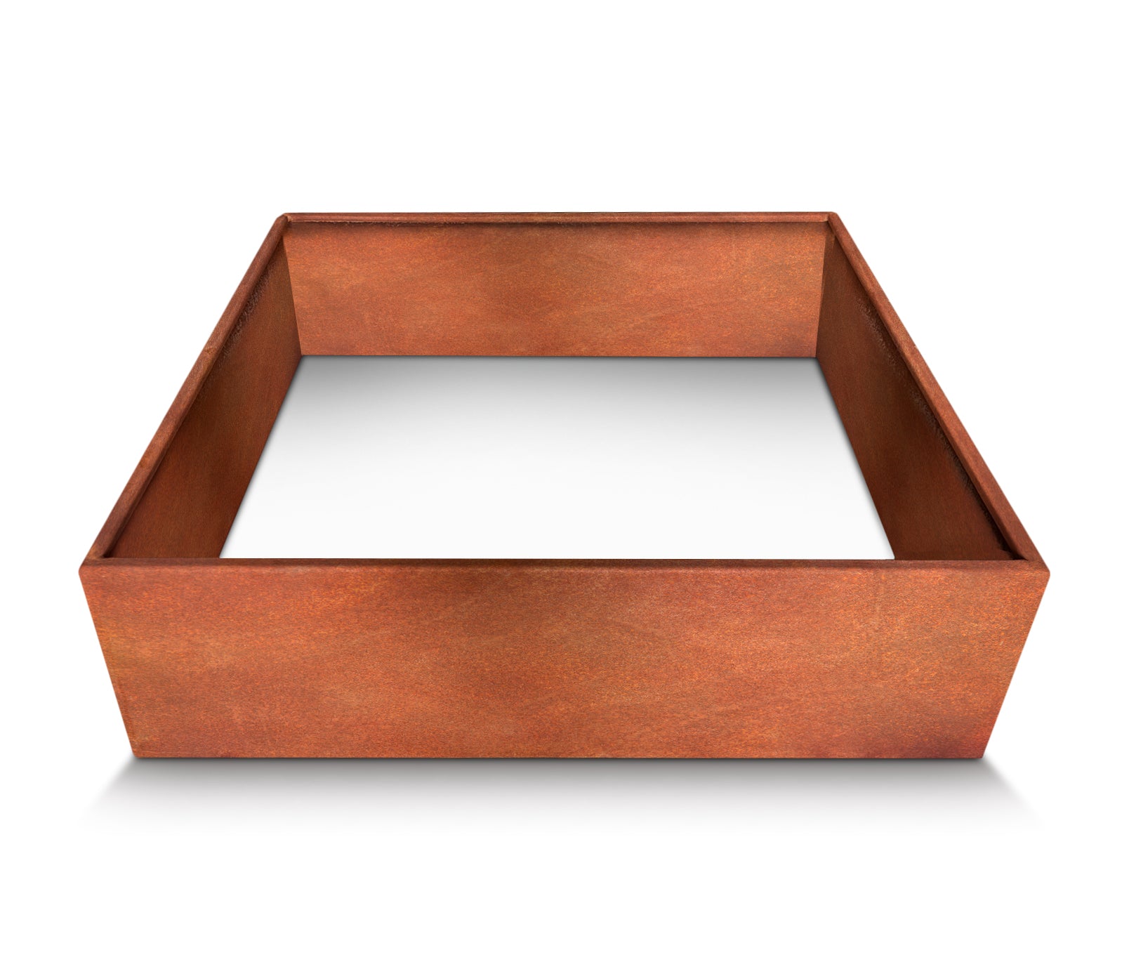 Donica corten bez dna 120×120×40h (cm) – warzywnik / zielnik