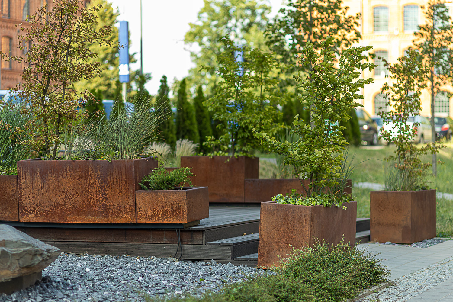 Donica corten 120×30×60H (cm)