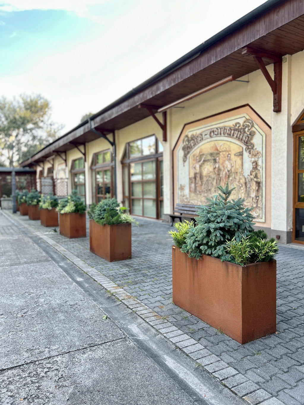 Donica corten 120×40×60h (cm)